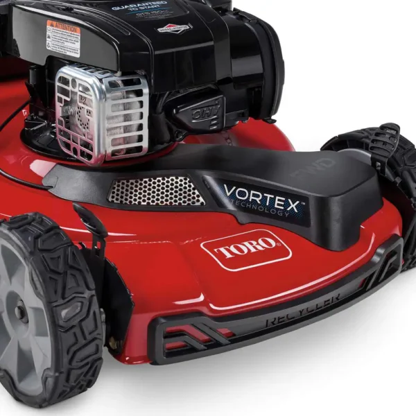 21442 22 in. Recycler Briggs   Stratton High Wheel FWD Gas Walk Behind Self Propelled Lawn Mower with Super Bagger - Image 4