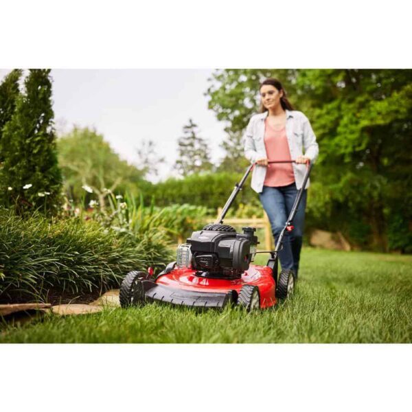 Troy-Bilt TB105B 21 in. 140 cc Briggs and Stratton Gas Walk Behind Push Lawn Mower with Mulching Kit Included - Image 2