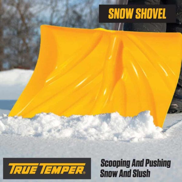 True Temper 37.4 in. Metal Handle Plastic Blade Ergonomic Mountain Mover Snow Shovel (Pack of 2) - Image 5