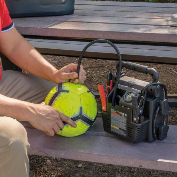 VECTOR 800 Peak Amp Automotive Jump Starter, Portable Power – Triple 15W USB Ports, 120 PSI Air Compressor - Image 7