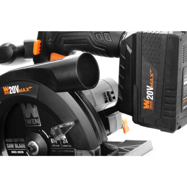 20625 20-Volt Max 6.5 in. Cordless Circular Saw with 4.0 Ah Lithium-Ion Battery and Charger - Image 13