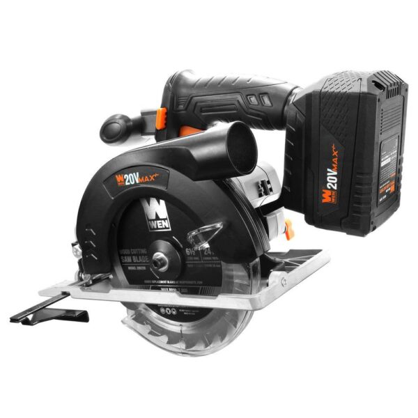 20625 20-Volt Max 6.5 in. Cordless Circular Saw with 4.0 Ah Lithium-Ion Battery and Charger - Image 16