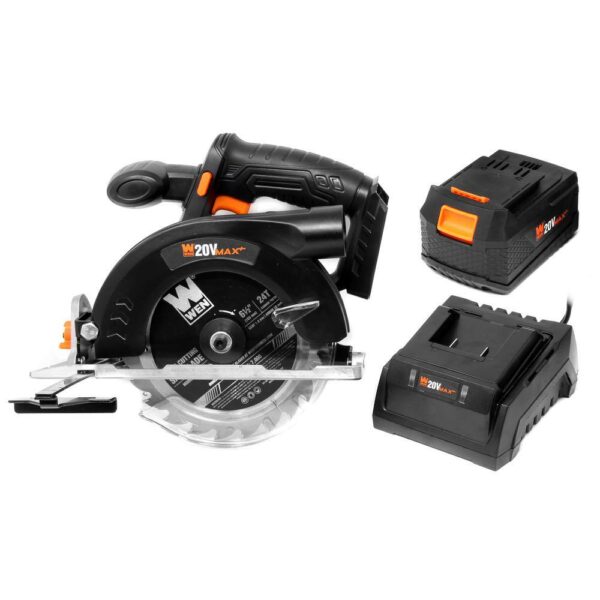 20625 20-Volt Max 6.5 in. Cordless Circular Saw with 4.0 Ah Lithium-Ion Battery and Charger - Image 5