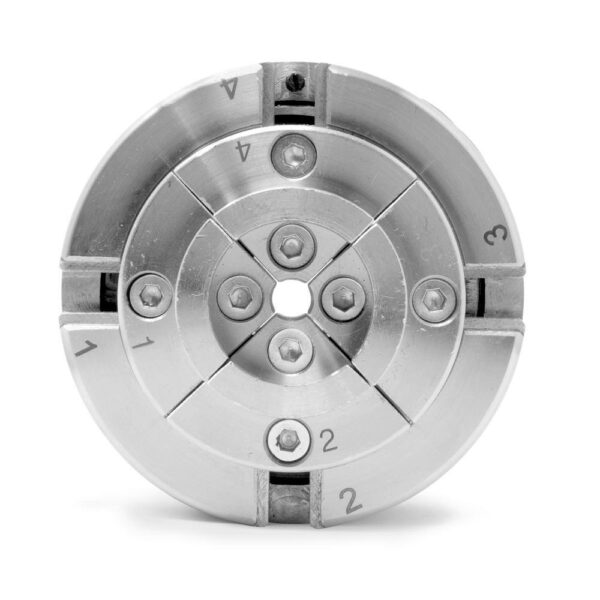 LA4374 3.75 in. 4-Jaw Self-Centering Lathe Chuck Set with 1 in. x 8TPI Thread - Image 6
