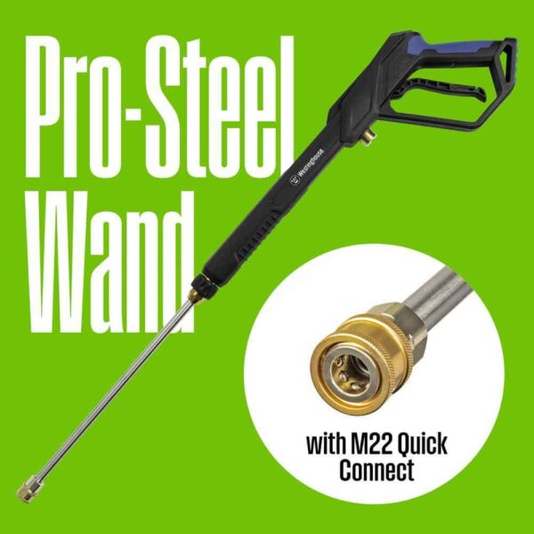 Westinghouse 3200 PSI 1.76 GPM 13 Amp Cold Water Electric Powered Pressure Washer with Turbo Nozzle and 5 Quick Connect Tips - Image 3