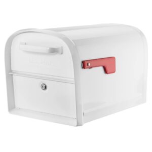 Mailboxes 6300W-10 Oasis 360 White, Large, Steel, Locking Parcel Mailbox with 2-Access Doors