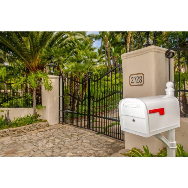 Mailboxes 6300W-10 Oasis 360 White, Large, Steel, Locking Parcel Mailbox with 2-Access Doors - Image 7