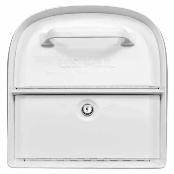 Mailboxes 6300W-10 Oasis 360 White, Large, Steel, Locking Parcel Mailbox with 2-Access Doors - Image 4