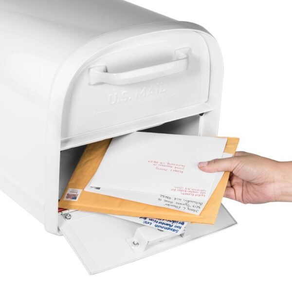 Mailboxes 6300W-10 Oasis 360 White, Large, Steel, Locking Parcel Mailbox with 2-Access Doors - Image 12