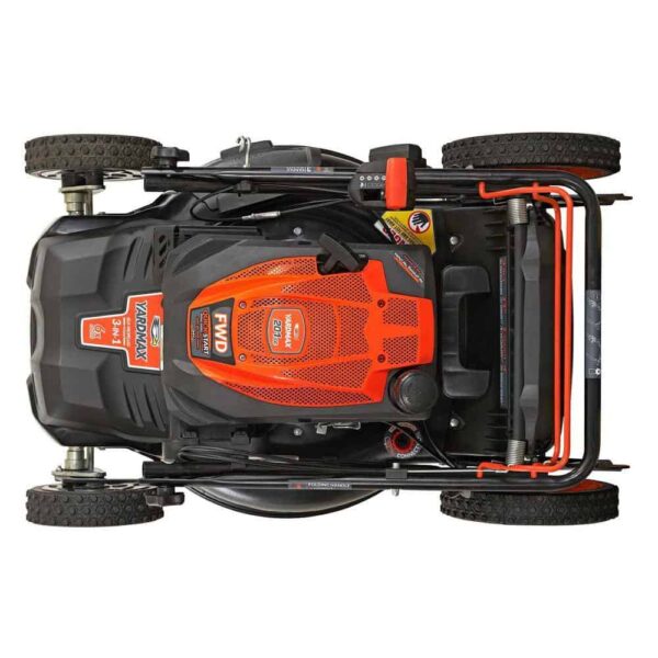 YARDMAX YG2860 22 in. 201 cc SELECT PACE 6 Speed CVT High Wheel FWD 3-in-1 Gas Walk Behind Self Propelled Lawn Mower - Image 8