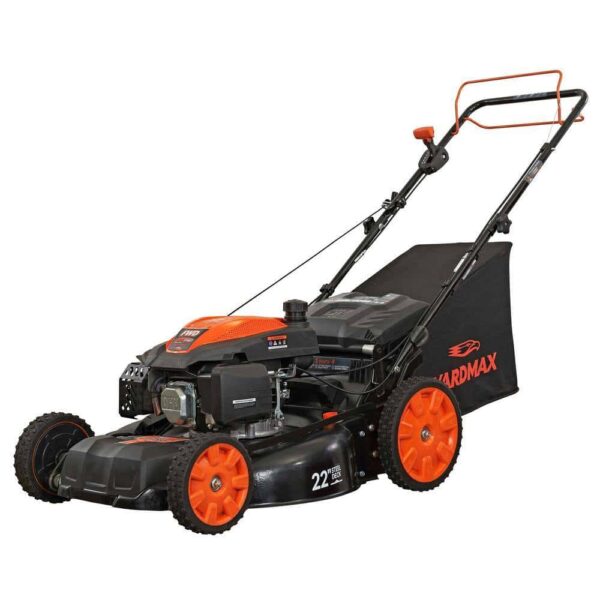 YARDMAX YG2860 22 in. 201 cc SELECT PACE 6 Speed CVT High Wheel FWD 3-in-1 Gas Walk Behind Self Propelled Lawn Mower - Image 6