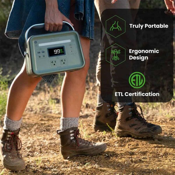 YOSHINO B330 SST Solid-State Portable Power Station, 330W /480W Peak, Push-Button Start Battery Generator - Image 5