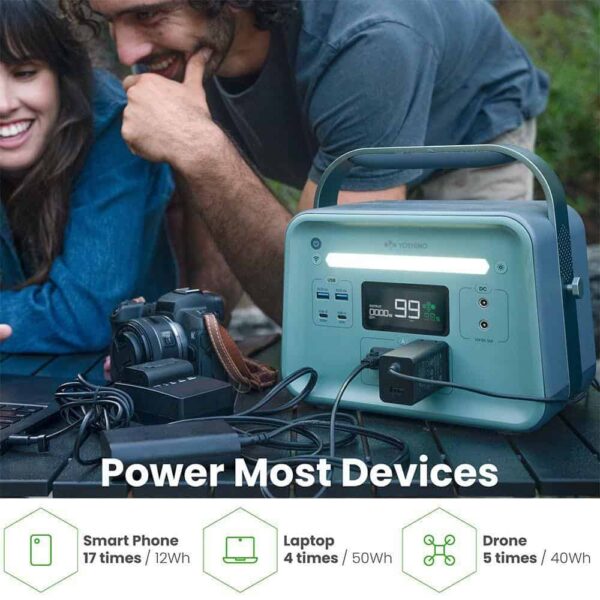 YOSHINO B330 SST Solid-State Portable Power Station, 330W /480W Peak, Push-Button Start Battery Generator - Image 12