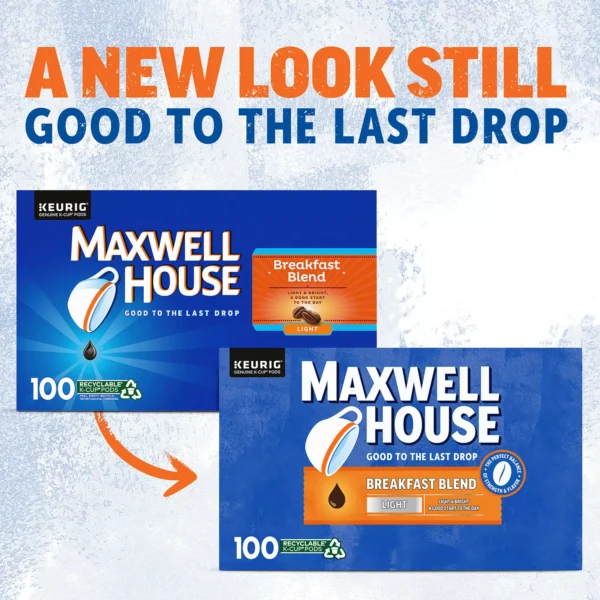 Maxwell House Breakfast Blend Light Roast K-Cup Coffee Pods (100 ct.) - Image 2
