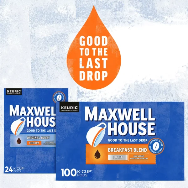 Maxwell House Breakfast Blend Light Roast K-Cup Coffee Pods (100 ct.) - Image 7