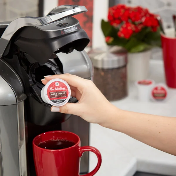 Tim Hortons Premium Dark Coffee, Dark Roast (100 ct.) - Image 3