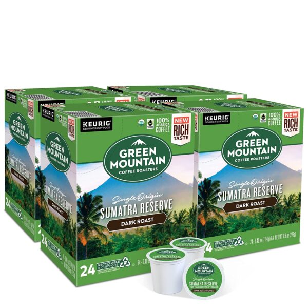 Green Mountain Coffee Roasters Sumatra Reserve, Single-Serve Keurig K-Cup Pods, Dark Roast Coffee, 96 Count - Image 3