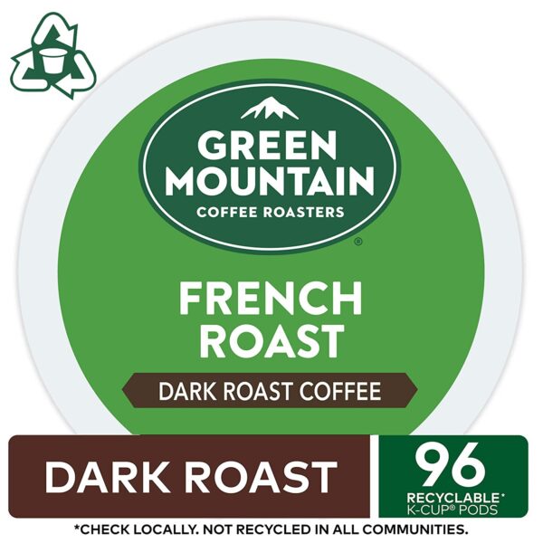 Green Mountain Coffee Roasters French Roast, Single-Serve Keurig K-Cup Pods, Dark Roast Coffee Pods, 96 Count - Image 2