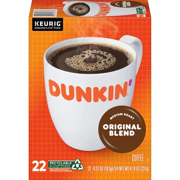 Dunkin  Original Blend Medium Roast Coffee, 88 Count K-Cup Pods - Image 2