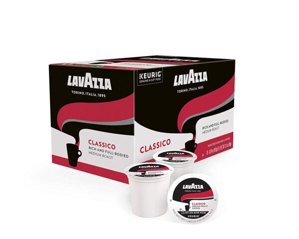 Lavazza Classico Single-Serve Coffee K-Cups for Keurig Brewer, Medium Roast, 10 Count Boxes (Pack of 6) ,100% Arabica, Value Pack, Full bodied medium roast with rich flavor and notes of dried fruit - Image 2