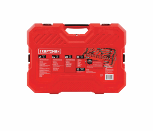 CMMT12035 150-Piece Standard (SAE) and Metric Combination Gunmetal Chrome Mechanics Tool Set (1/4-in; 3/8-in) - Image 11