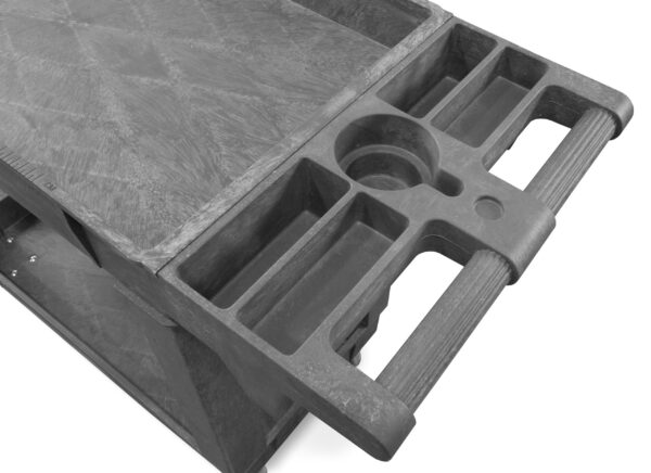 WEN Products 500   Pound Capacity 40 by 17   Inch Two   Shelf Service Utility Cart - Image 3