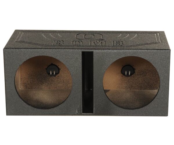 15V Dual 15 Vented Port Subwoofer Sub Box w/ Bedliner Spray (2 Pack) - Image 3