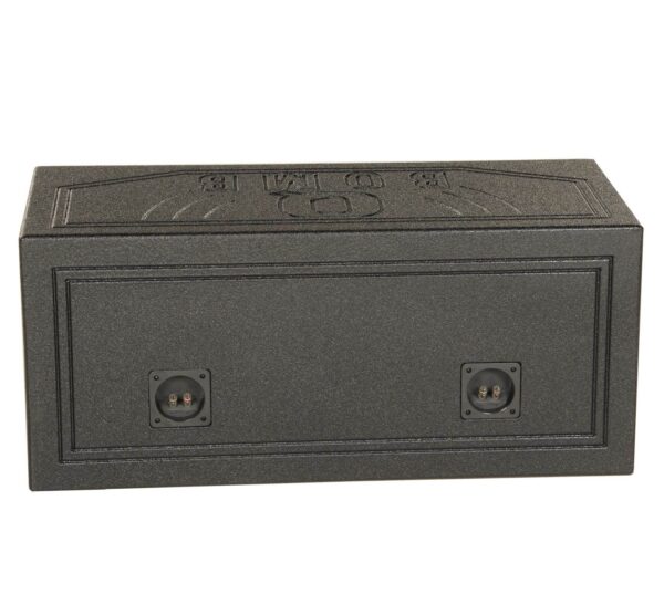 15V Dual 15 Vented Port Subwoofer Sub Box w/ Bedliner Spray (2 Pack) - Image 7