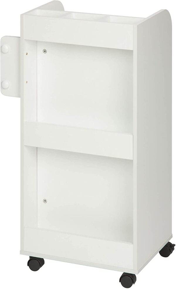 Rolling Craft Storage Cart, White - Image 10