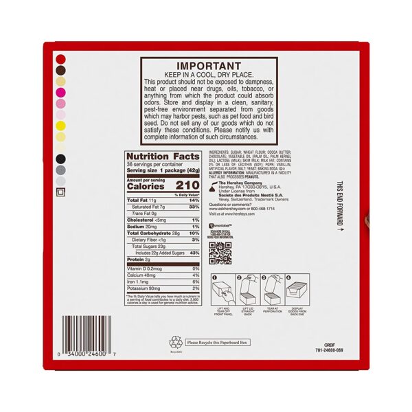 KIT KAT Milk Chocolate Wafer Candy, Bulk Individually Wrapped, 1.5 oz Bars (36 Count) - Image 2
