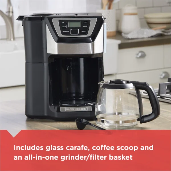12-Cup Black/Stainless Residential Drip Coffee Maker, CM5000B - Image 8
