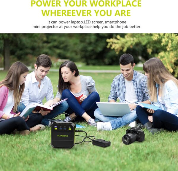 MARBERO Portable Power Station, 83Wh Solar Generator 22500mAh (Green) - Image 4