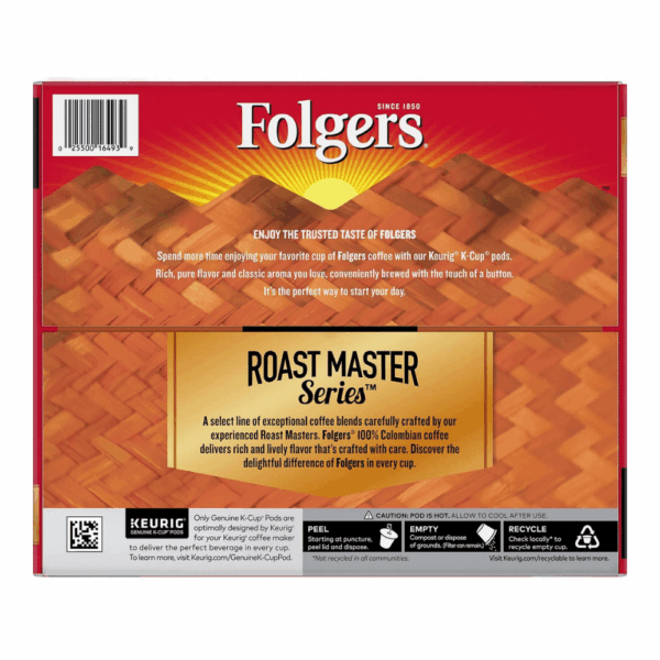 Folgers 100% Colombian Medium Roast Coffee K-Cups (100 ct.) - Image 5