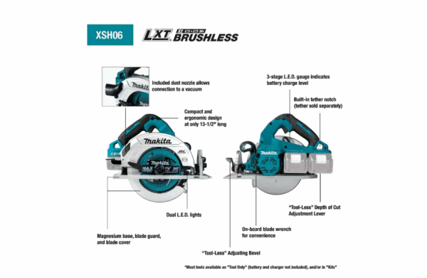 XSH06PT 18-Volt X2  Lithium-Ion (36-Volt) Brushless Cordless 7-1/4 in. Circular Saw Kit 5.0Ah - Image 2