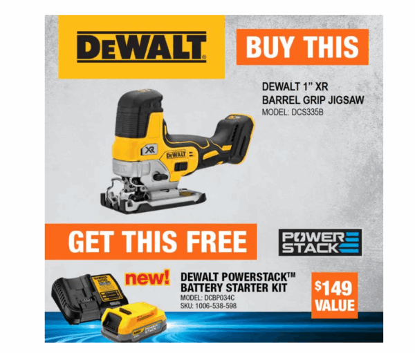 DCS335B 20-Volt  XR Cordless Barrel Grip Jigsaw (Tool-Only) - Image 2