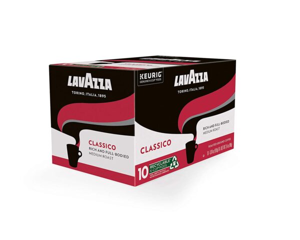 Lavazza Classico Single-Serve Coffee K-Cups for Keurig Brewer, Medium Roast, 10 Count Boxes (Pack of 6) ,100% Arabica, Value Pack, Full bodied medium roast with rich flavor and notes of dried fruit - Image 3