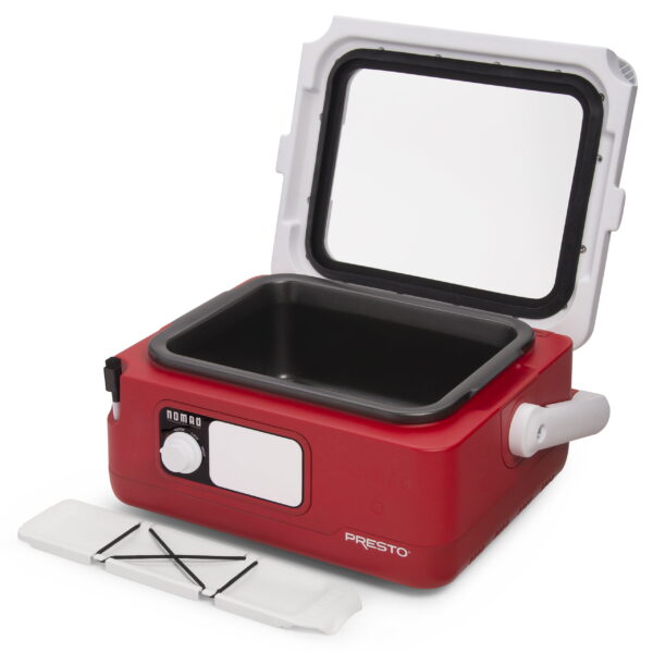 6-Quart Traveling Slow Cooker, Red - Image 2