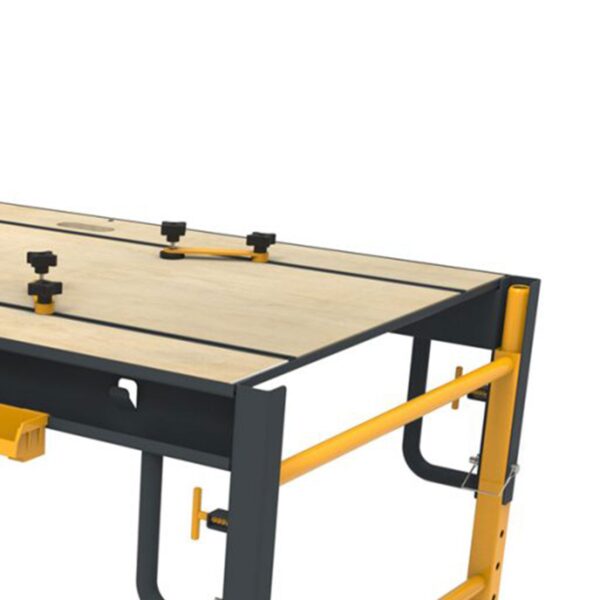 Stacker 5 in 1 Multi Function Workbench for Miter Saws and Scaffolding, Yellow - Image 3