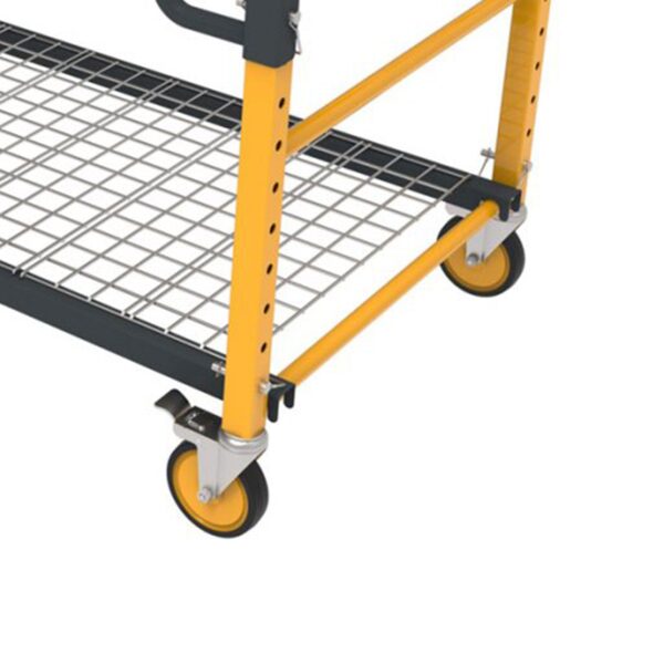 Stacker 5 in 1 Multi Function Workbench for Miter Saws and Scaffolding, Yellow - Image 4