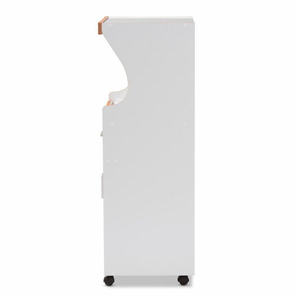 Studio Edonia Rolling Microwave Kitchen Cabinet - Image 4