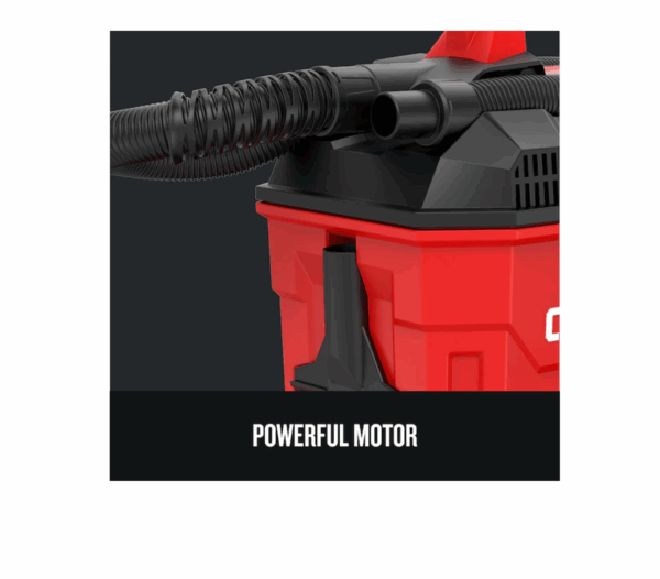 CMCV002B V20 20-Volt Max 2-Gallon Cordless Portable Wet/Dry Shop Vacuum (Battery Not Included) - Image 4