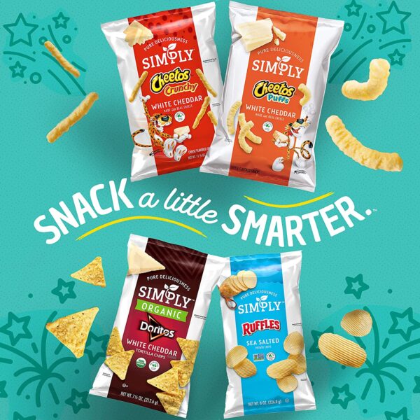 Simply Cheetos Puffs White Cheddar Cheese Flavored Snacks, 0.875 Ounce (Pack of 36) - Image 4