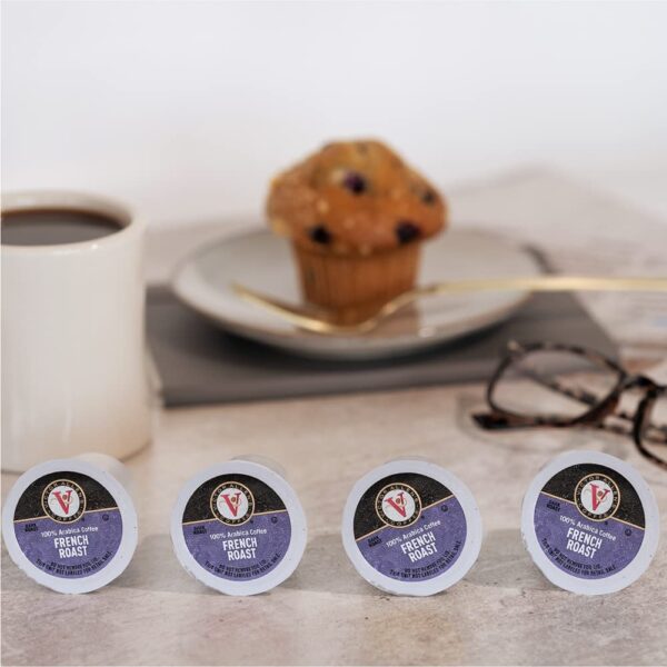Victor Allen Coffee, French Roast Single Serve K-cup, 80 Count, 28.22 oz (Compatible with 2.0 Keurig Brewers) - Image 3