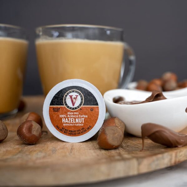 Victor Allen s Coffee Hazelnut Blend, Flavored Medium Roast, 80 Count Single Serve Coffee Pods for Keurig K-Cup Brewers - Image 3