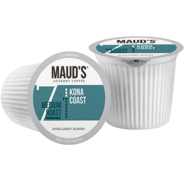 Maud s Kona Coffee Blend (Kona Coast), 100ct. Solar Energy Produced Recyclable Single Serve Medium Dark Roast Kona Coffee Pods ?C 100% Arabica Coffee California Roasted, Kona K Cup Compatible - Image 3