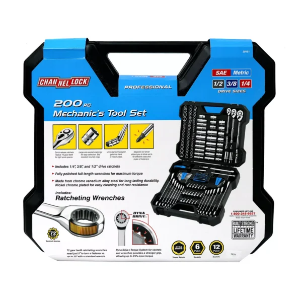 Channellock 39151 Mechanic s Tool Set 200 Piece - Image 4