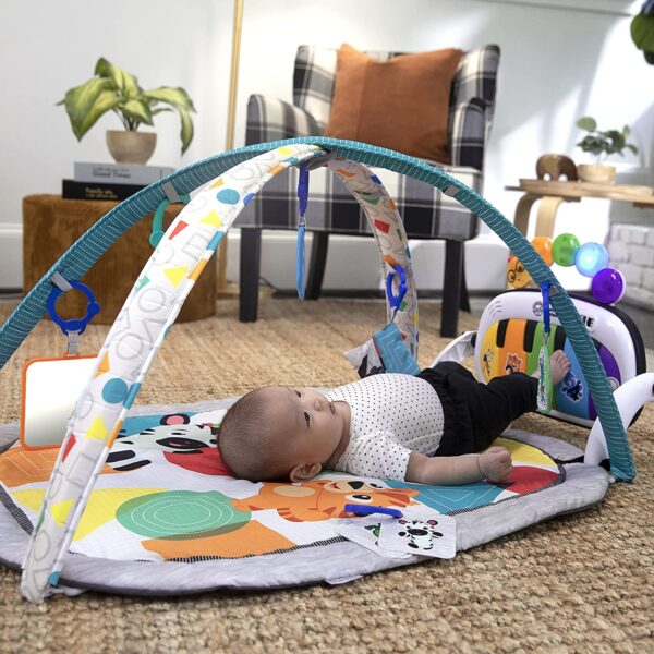 Baby Einstein 4-in-1 Kickin  Tunes Music and Language Play Gym and Piano Tummy Time Activity Mat - Image 14
