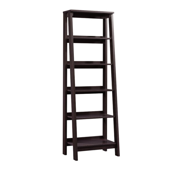 Trestle 5   Shelf Bookcase, Jamocha Wood Finish - Image 2
