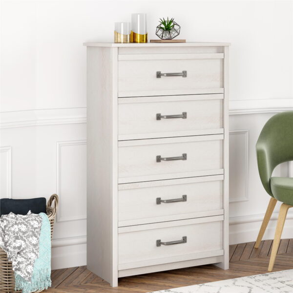 Gardens Rustic Ranch 5 Drawer Dresser, Ivory Oak - Image 2