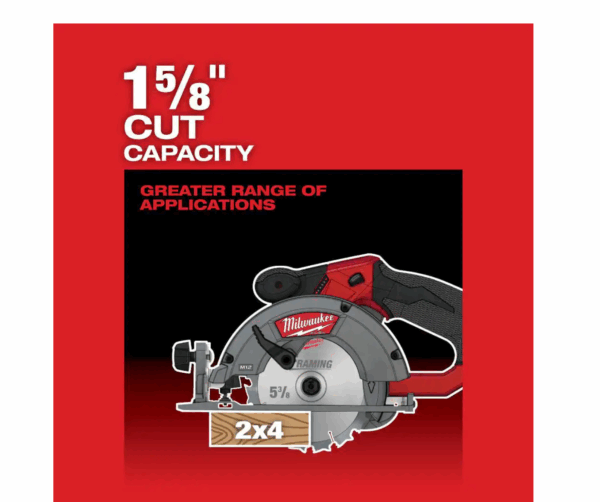 2530-20 M12  12-Volt Lithium-Ion Brushless Cordless 5-3/8 in. Circular Saw (Tool-Only) w/ 16T Carbide-Tipped Metal Saw Blade - Image 5